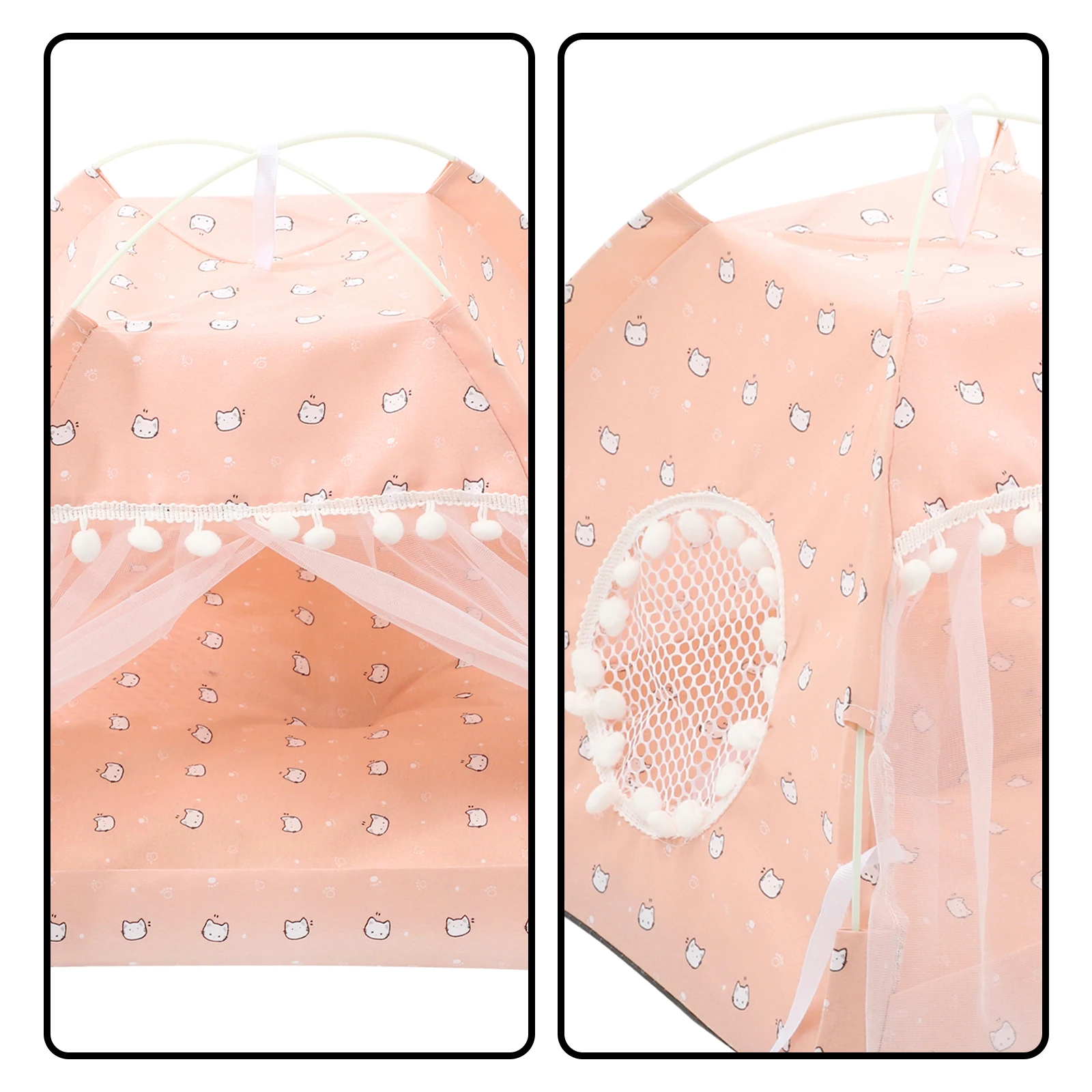 Barraca de verão para gatos, casa para animais de estimação, portátil, cueva, cachorro, recém-nascido, tecido confortável, durável, dobrável, brinquedos ao ar livre