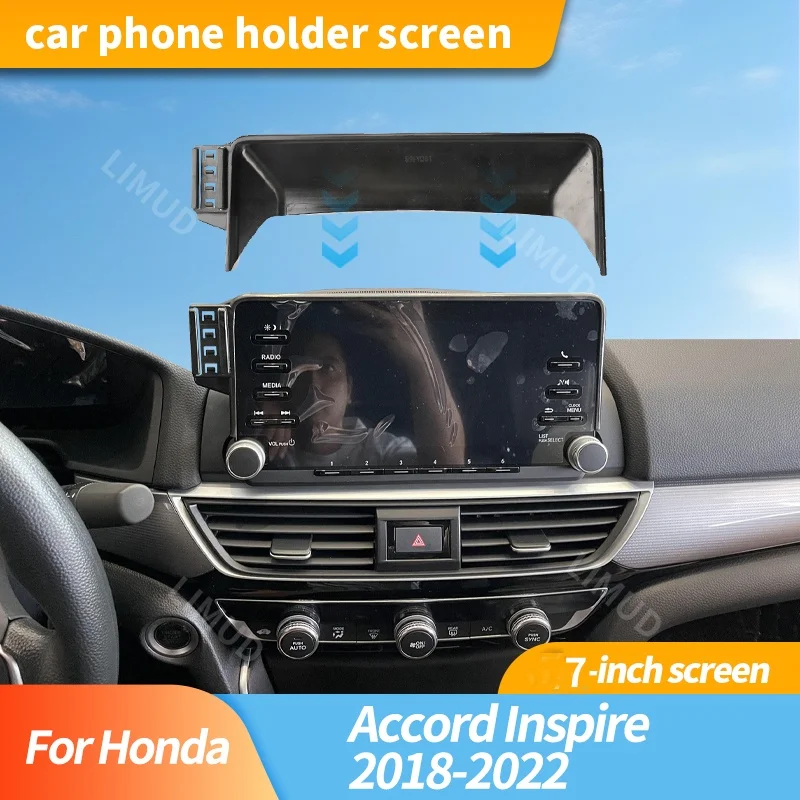 

Автомобильное основание, фиксированный держатель мобильного телефона для Honda Accord Inspire 2018-2022, 7-дюймовый экран, навигационный кронштейн, автомобильные аксессуары