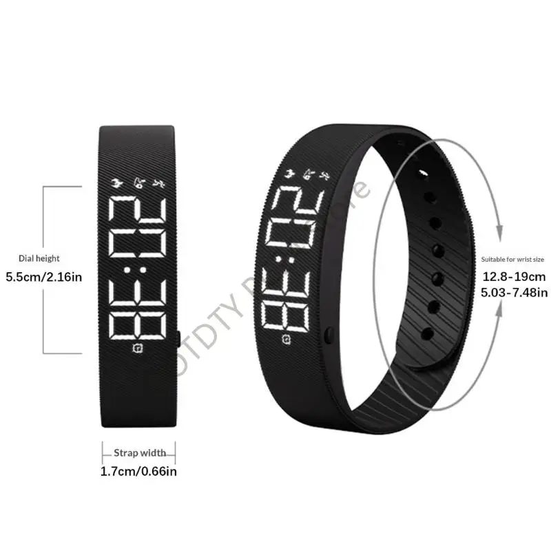 Upgraded Trembling Alarm Band, Waterproof Original Wake Up Alarm Band for Sleeper, Charging Wake-Up Step Fit