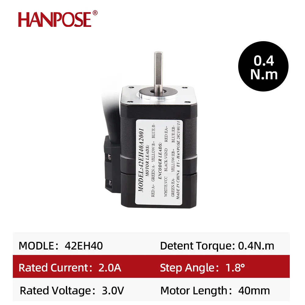 Imagem -02 - Motor Deslizante 42eh40a2001 Motor Híbrido 2a 0.4n. Motorista m Mais Cl42 Circuito Fechado do Jogo do Controlador do Cnc Hanpose-nema17