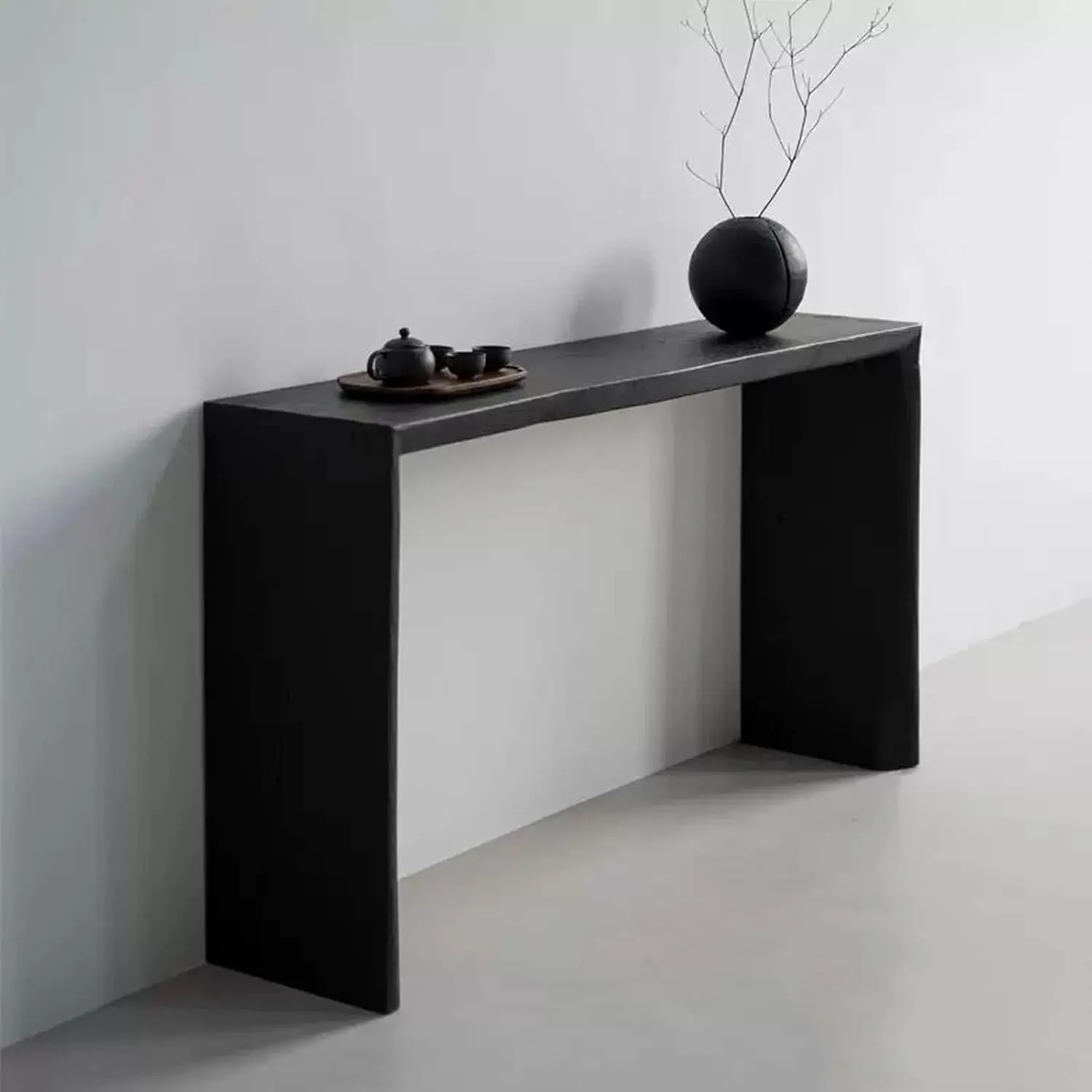 

Simple Design Solid Wood Console Table Space Saving Narrow Design Sofa Table Modern Living Room Entryway Table
