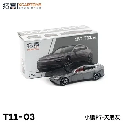 XCarToys 1:64 XPENG P7 Grey Diecast Model Car