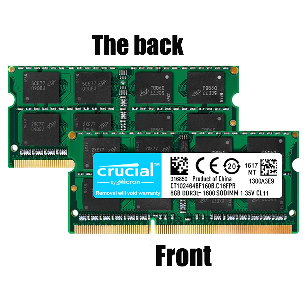 RAM Sodimm DDR3L 4GB 8 GB 16 GB 1066 1333 1600 MHZ Memory 1.35V PC3L 8500 10600 12800 for Laptop Memoria ddr3 ram 8gb 1600mhz