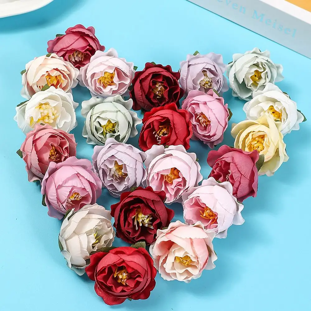 

Artificial Flower Silk Rose Wedding garden festival party Wreath Headdress Diy gift Home vase Scrapbook Bridal Accessories Decor