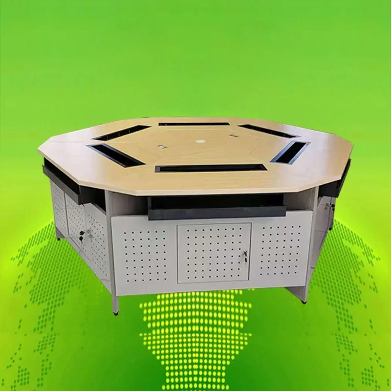 Polygon Training Table Splicing Combination Table Classroom Computer School Group Activities Hexagonal Tablen29