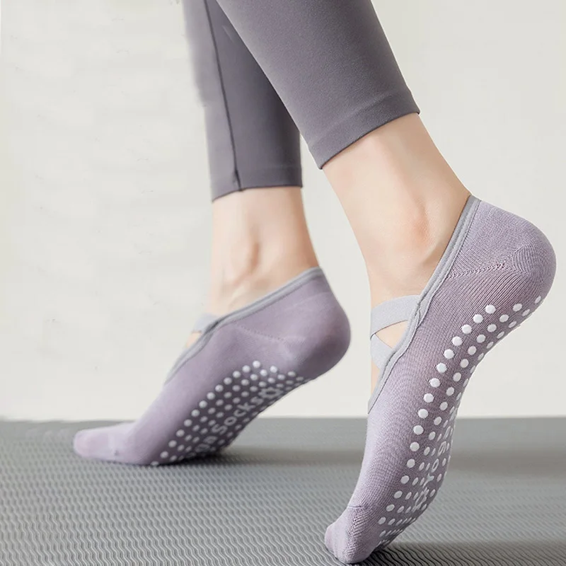 Calcetines de Yoga profesionales para mujer, calcetines antideslizantes de silicona para Ballet y Pilates, calcetines deportivos de baile