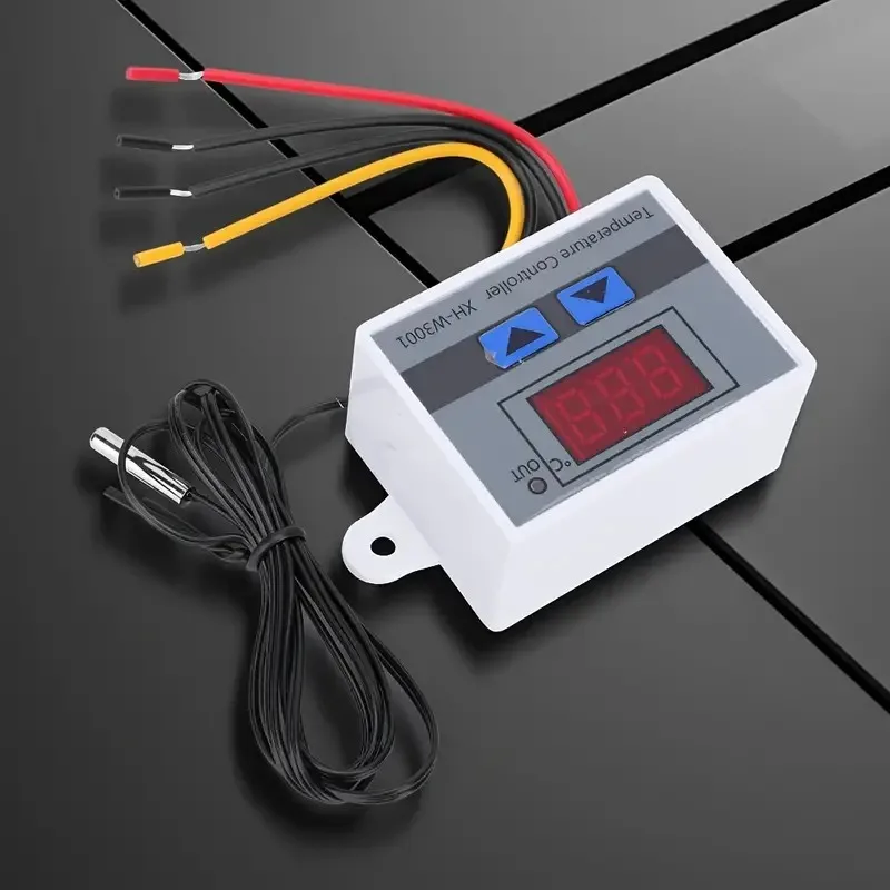 1pc XH-W3001 Microcomputer Digital Temperature Controller, Electronic Thermostat Control Switch With Sensor