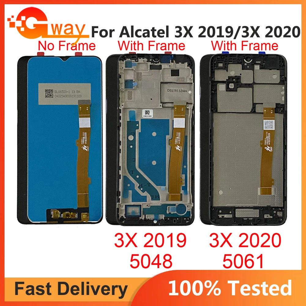 

For Alcatel 3X 2020 LCD 5061K 5061U 5061 LCD Screen Touch Display Assembly For Alcatel 3X 2019 5048 5048Y 5048A 5048I 5048U LCD