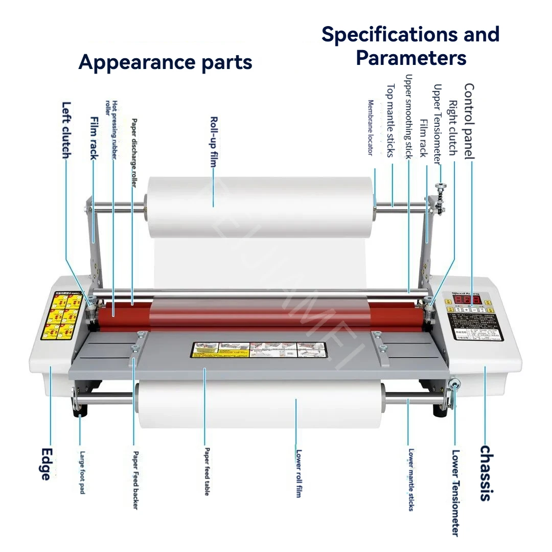 Fully Automatic Hot And Cold Laminating Machine Film Rolling Machine Film Photo Laminating Machine, 9230T A4+220V