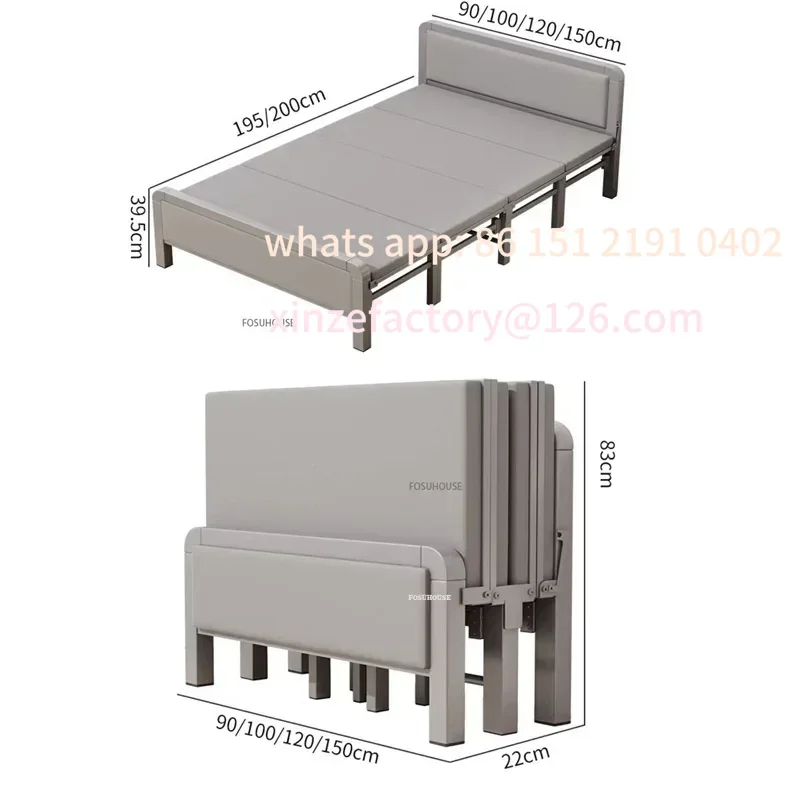 

Customizable Double House Lunch Break Bed Office Single Nap Hard-Based Small Bedroom Beds Simple Bedroom