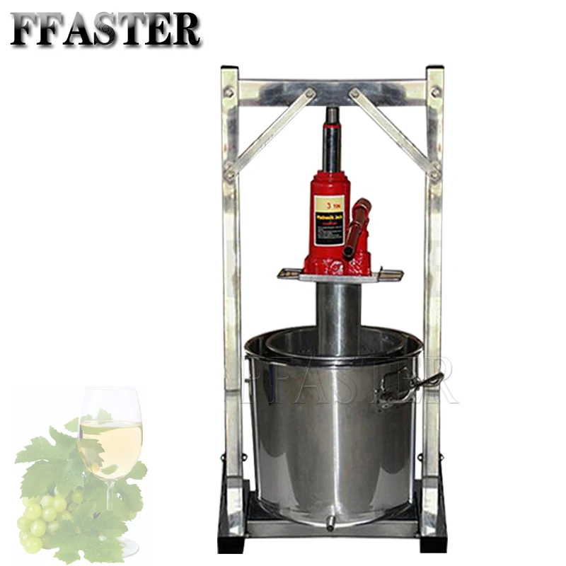 

Manual Juice Honey Presser Stainless Steel Hand Wine Pressing Speparation Juice Oil Grape Press Machine