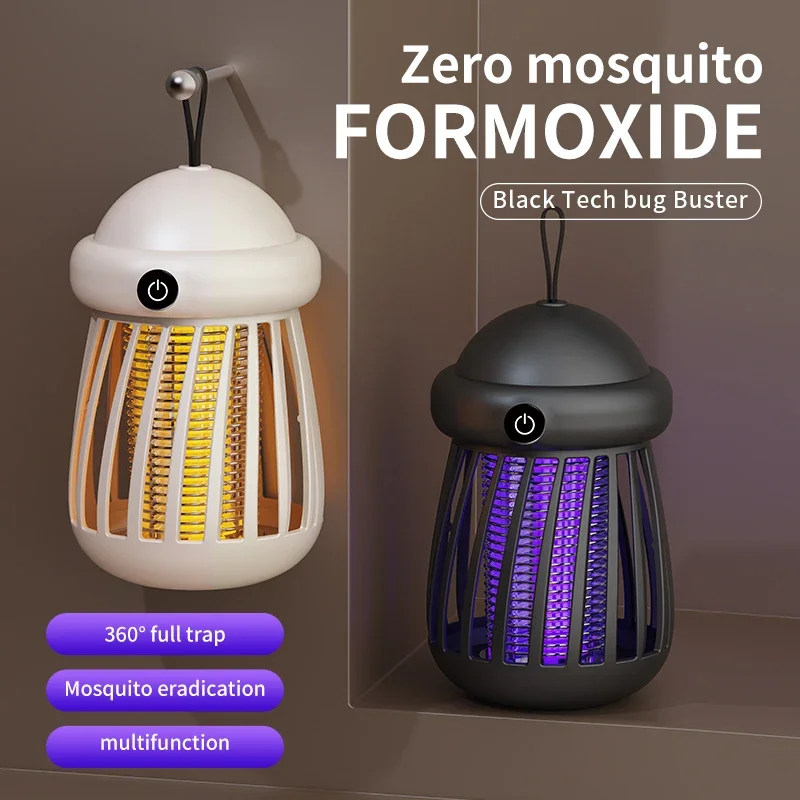 

Electric Mosquito Killing Lamp USB Charging Outdoor Wall Hanging Mute Anti Mosquito Lamp Insect Killer Repellent Insect Trap