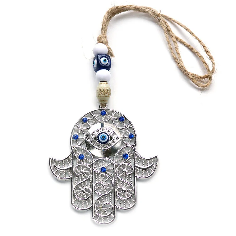 

Blue Evil Eye Wall Hanging Hamsa Wall Decor Greek Jewish Home Decor Turkish Hebrew Khamash Fatima Hand Nazar Boncuk Gift