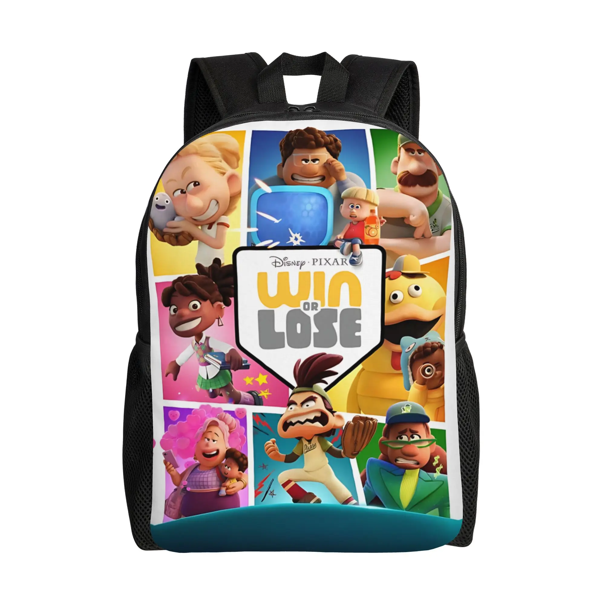 

1PC Backpack Win Or Lose Cartoon Daypack Funny Baseball Theme Cool For Work Office Large Capacity Rucksack