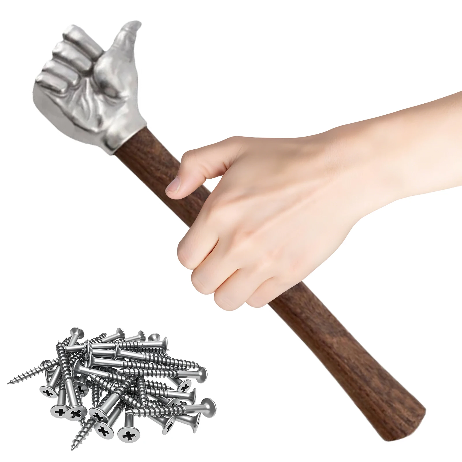 

Small Thumb Hammer Multifunctional with Wooden Handle Sledge Hammer for Outdoor