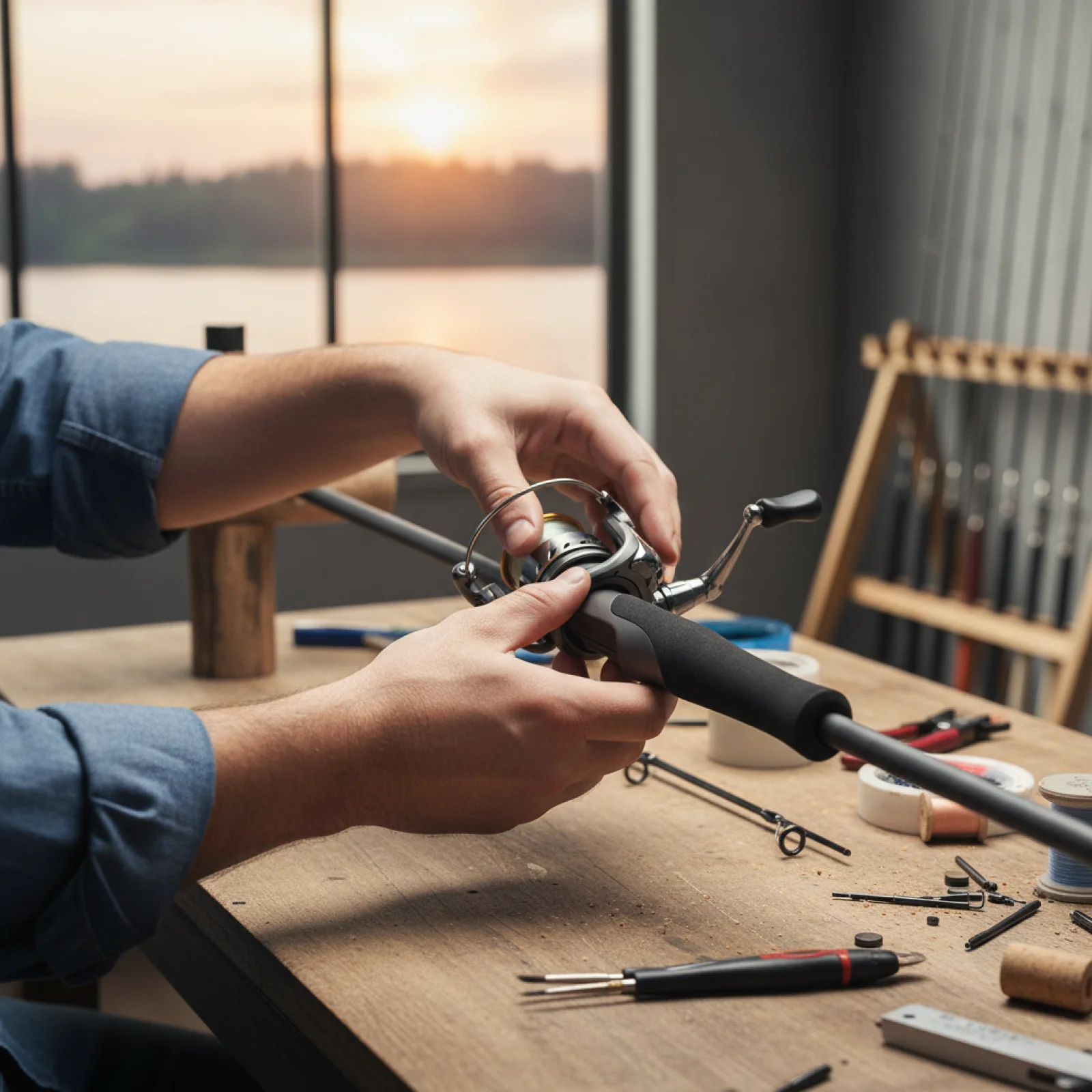 

Комплект для ремонта удилищ и катушек EVA Fashion Design: рукоятка и катушкодержатель для профессиональных рыболовных наборов