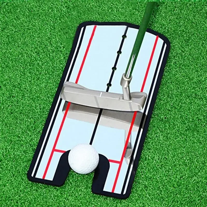 Golf Putting Practice Mirror Putting Mirror Alignment Training Aid Golf Practice Putter Mirror Eye Line