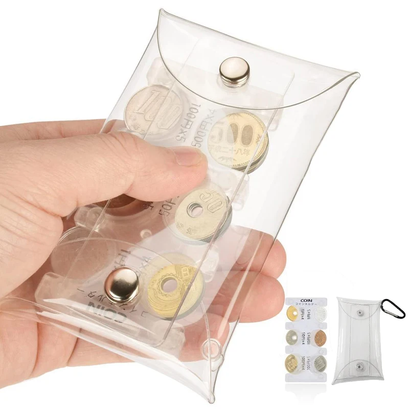 1Pc European Style Coin Dispenser Coin Collection Purse Wallet Organizer Holder Make Handling Coins Easy Comfortable Fun