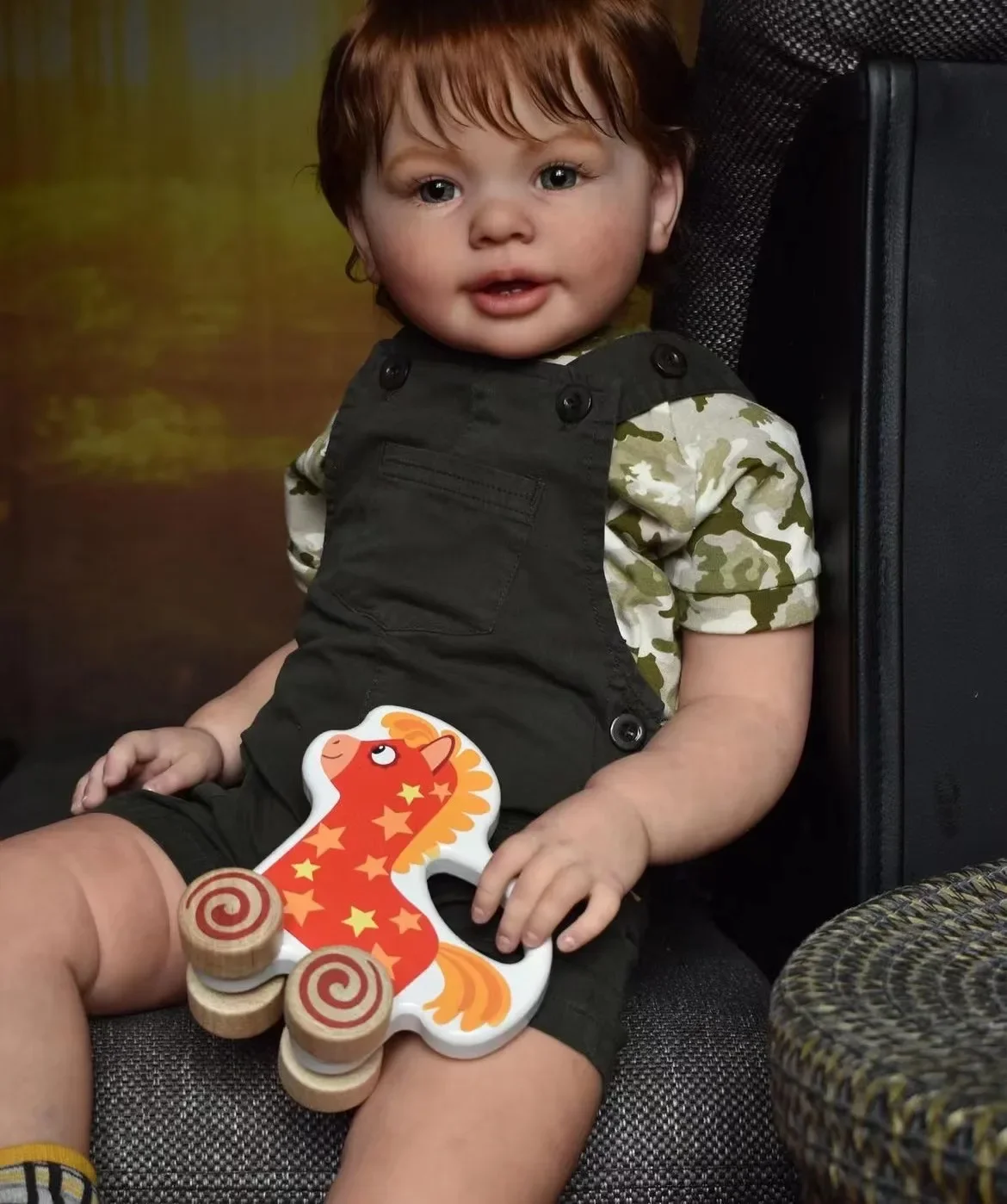 Muñeca Reborn de 28 pulgadas, suministro limitado personalizado, versión Katie Marie Boy con pelo enraizado a mano, vestido diferente