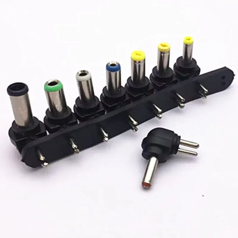8 Interchangeable Tips Laptop Adapter DC Plugs for Power Connector Charger for 8-bit DC Converter Head Multi Model Interface C5