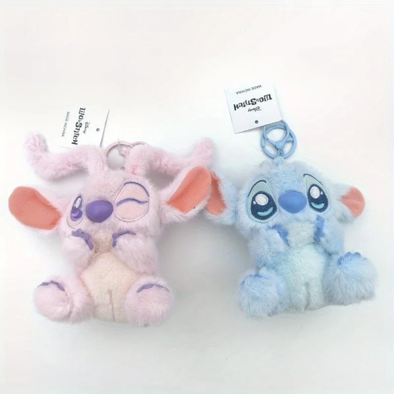 Muñeco de Peluche Suave de Disney Star Stitch, Adorable Juguete de Peluche de Anime, Estilo Azul y Rosa, Regalo Perfecto para Navidad, Decoración Coleccionable