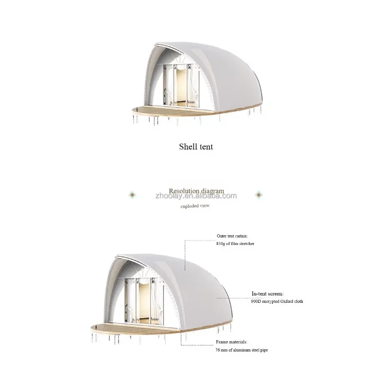 Spherical Homestay Wild Luxury Hotel Tent Outdoor Leisure Tourism Camping Scenic Area Shell Tent