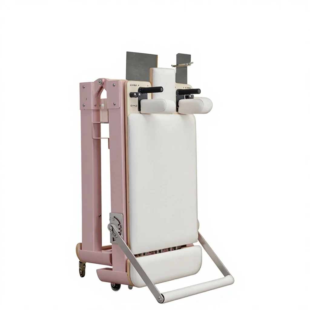 

Portable Aluminum Pilates Reformer Machine Foldable Folding Reformer Adjustable Core Bed for Body