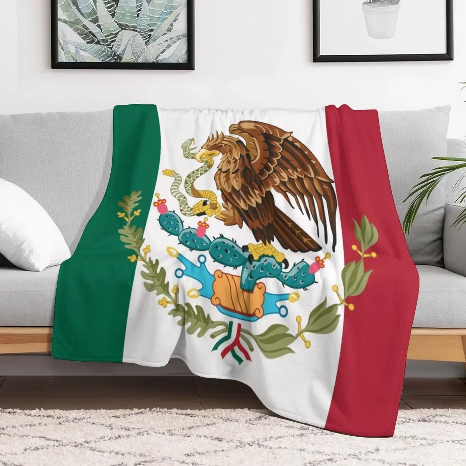 Show off your colors - Mexico Throw Blanket Warm Soft Plush Plaid Bed covers Giant Sofa Blankets