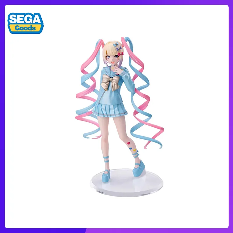 

In Stock SEGA Luminasta 18cm NEEDY GIRL OVERDOSE Rain Original Anime Figures Model Toys Boys Action Figures Collection Doll PVC