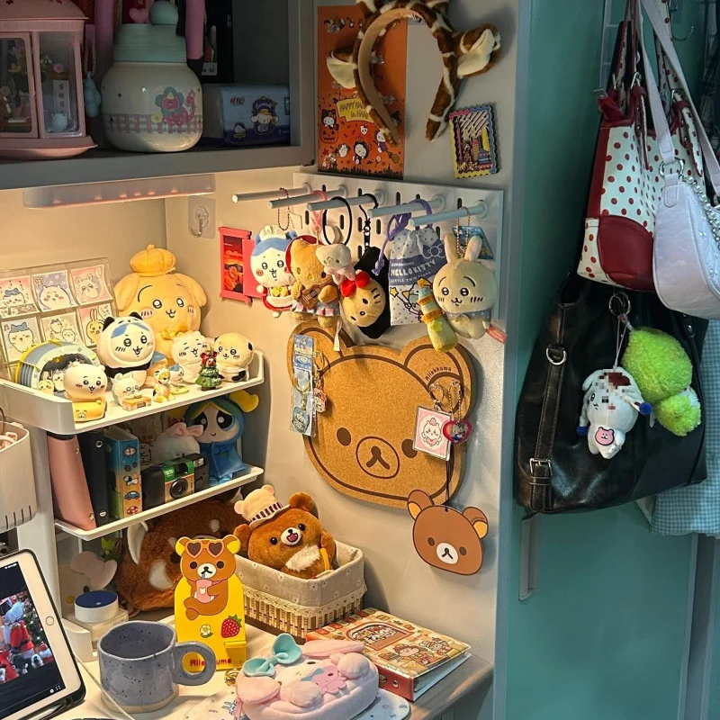 Rilakkuma Felt Board Cartoon Non-slip Bedroom Thickened Bear Wall Sticker Message Board Commemorative Photo Wall birthday Gifts