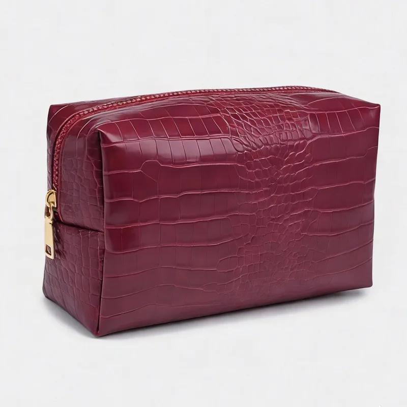 

Fashion Stone Pattern Makeup Bag Women PU Waterproof Skincare Storage Bags Leisure Travel Cosmetic Pouch 2026 New Trend