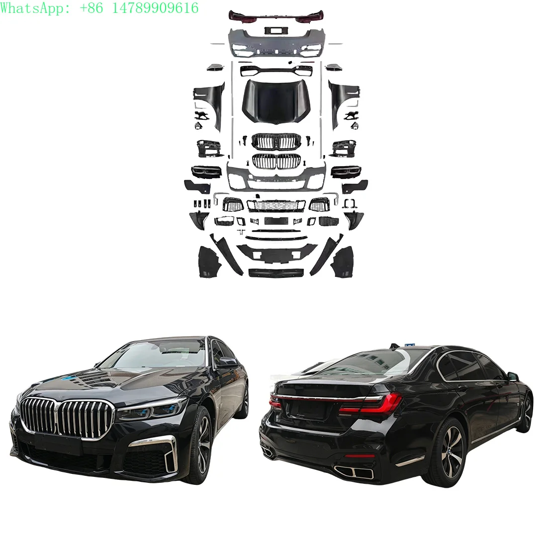 Car Body Kit for  7 Series F01/F02 Upgrade to 2021-2022 Year G11/G12 MT Bumpers Grille Headlights, Tail Lights, Plug and Play
