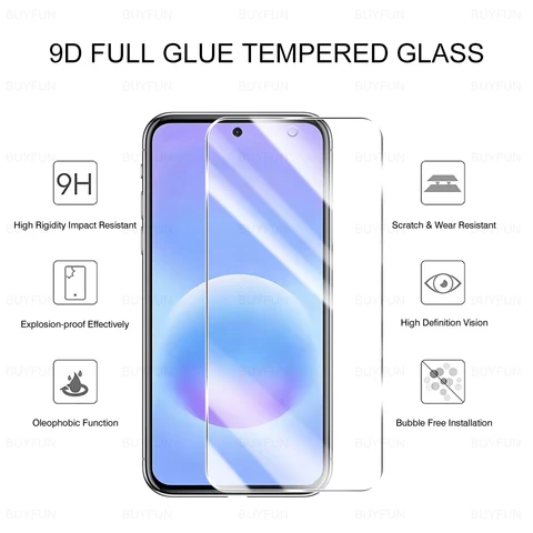 Защитная пленка из закаленного стекла для Samsung Galaxy A57, A56, A55, полное покрытие экрана ﻿ Samsung A37, A36, A35 5G/4G, A27, A26, A25