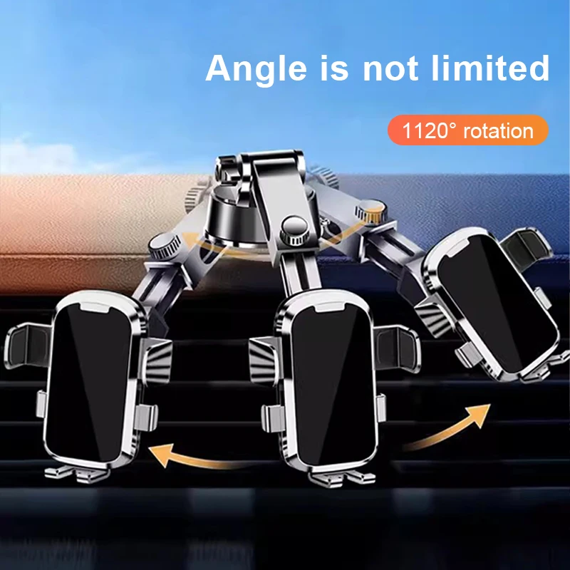 SEAMETAL Car Phone Holder Suction Cup Stand Auto Dashboard Windshield Air Vent Phone Mount GPS Support for iPhone Xiaomi Samsung