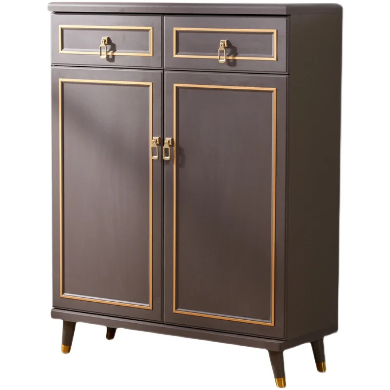 Pintu rumah tangga sederhana, kabinet penyimpanan terintegrasi kapasitas besar, kabinet penyimpanan dinding multi-lapisan