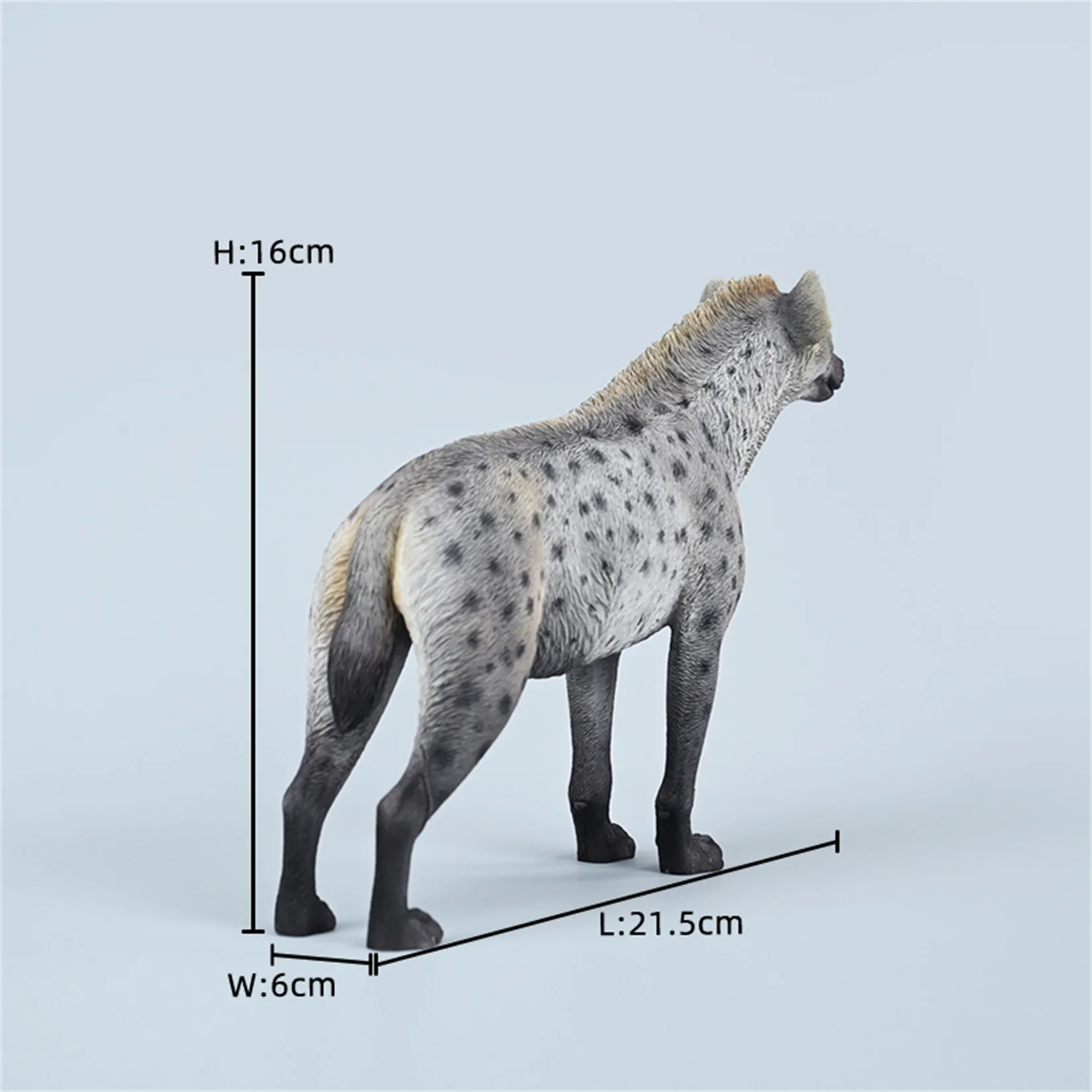 JXK 1/6 African Hyena Model Wild Animal Hyaenidae Figure Scene Desk Decoration Collection Birthday Gift Photography Props