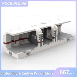 Profundity & Tantive IV Corridors Model MOC Building Blocks DIY Assemble Bricks Architecture Educational Xmas Toys Gifts 667PCS