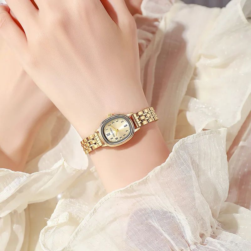 New Women's Watch with Steel Strip and Quartz Watch for Women