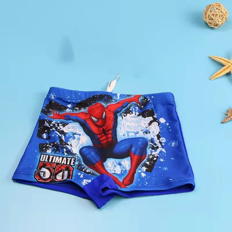 Costume da bagno Spiderman per bambini Disney Cartoon Spiderman Caps pantaloni piatti accessori sportivi all\'ingrosso