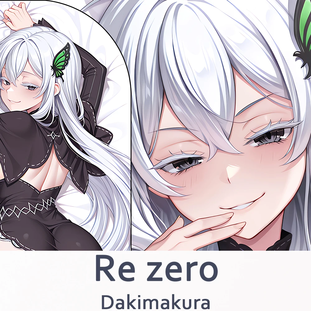 

Re Zero Echidna Dakimakura 2WAY обнимающая наволочка для тела аниме отаку наволочка рождественские подарки