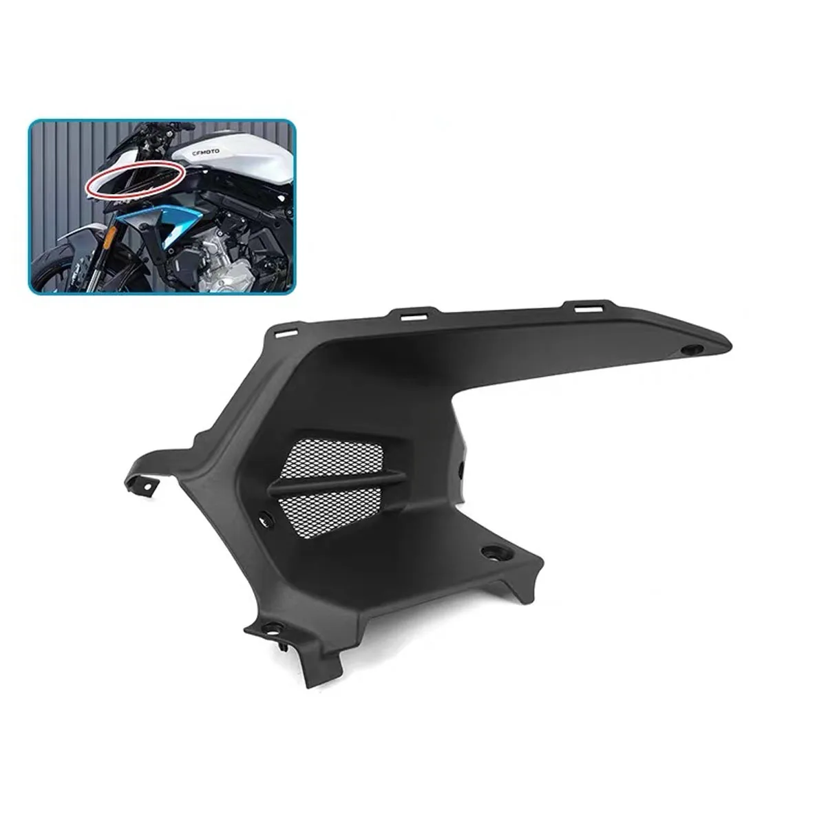 Fit For CFMOTO 675NK CF650-11 Motorcycle radiator fuel tank front decorative panel plastic decorative cover ventilation cover