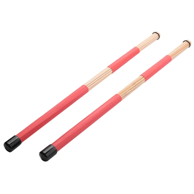 Baguettes rétractables en bambou pour tambour, baguettes pour jazz, musique folklorique, 40cm, 32cm, 1 paire