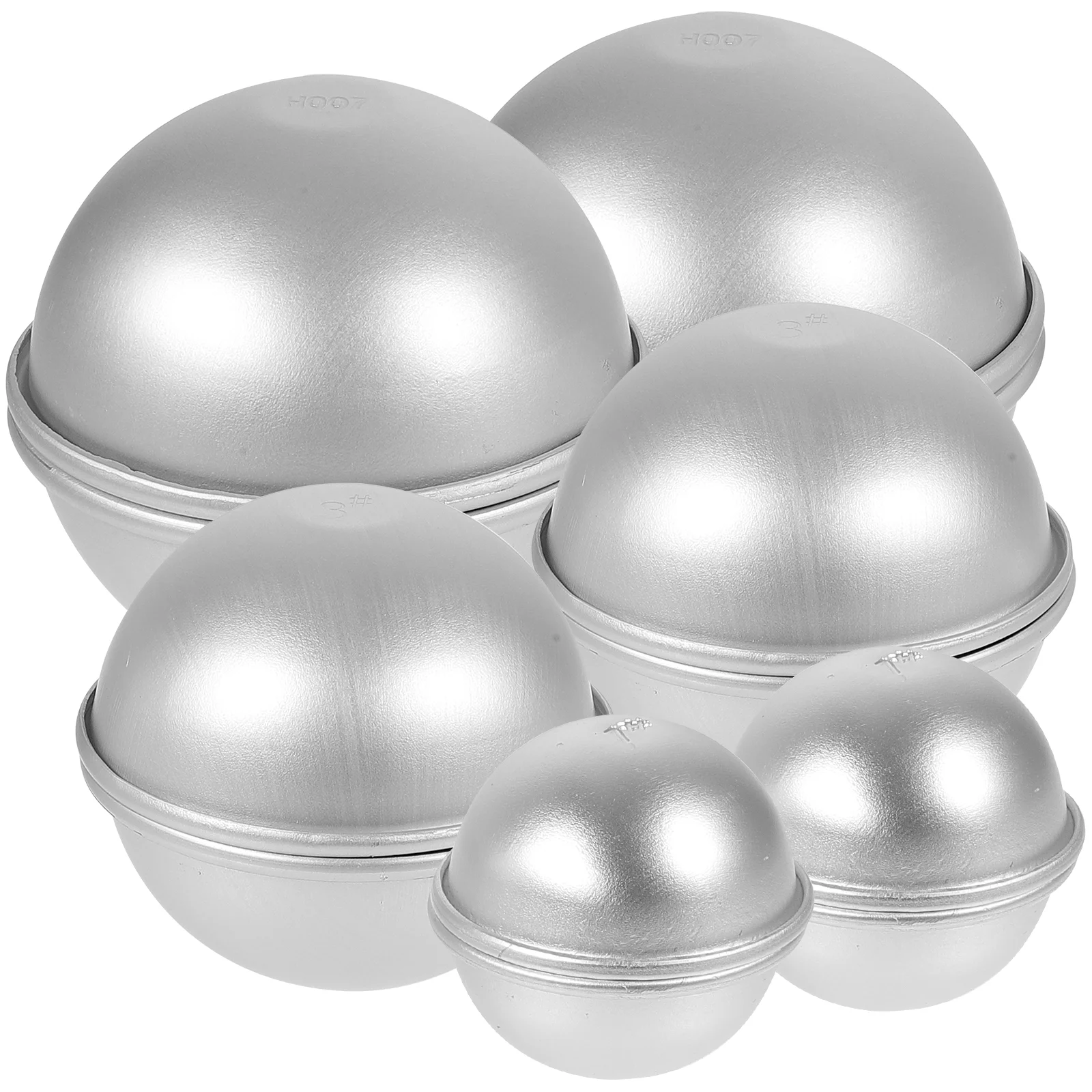 

12 Pcs Bath Salt Ball Mold Candy Steamer Spherical Cake Tins Soap DIY Making Mould Baking Supplies