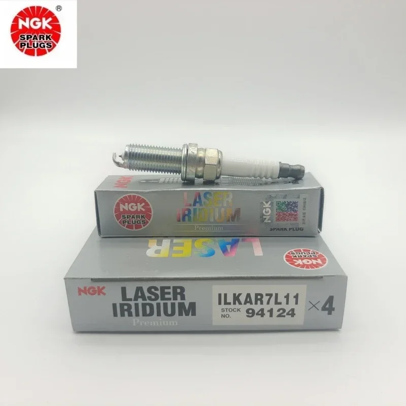 4Pcs Original NGK ILKAR7L11 94124 Iridium Spark Plug For Mazda 3 6 Axela CX-5 CX-3 CX-30 CX-4 CX-8 MX-5 RF 2.0L 2.5L PE5R-18-110