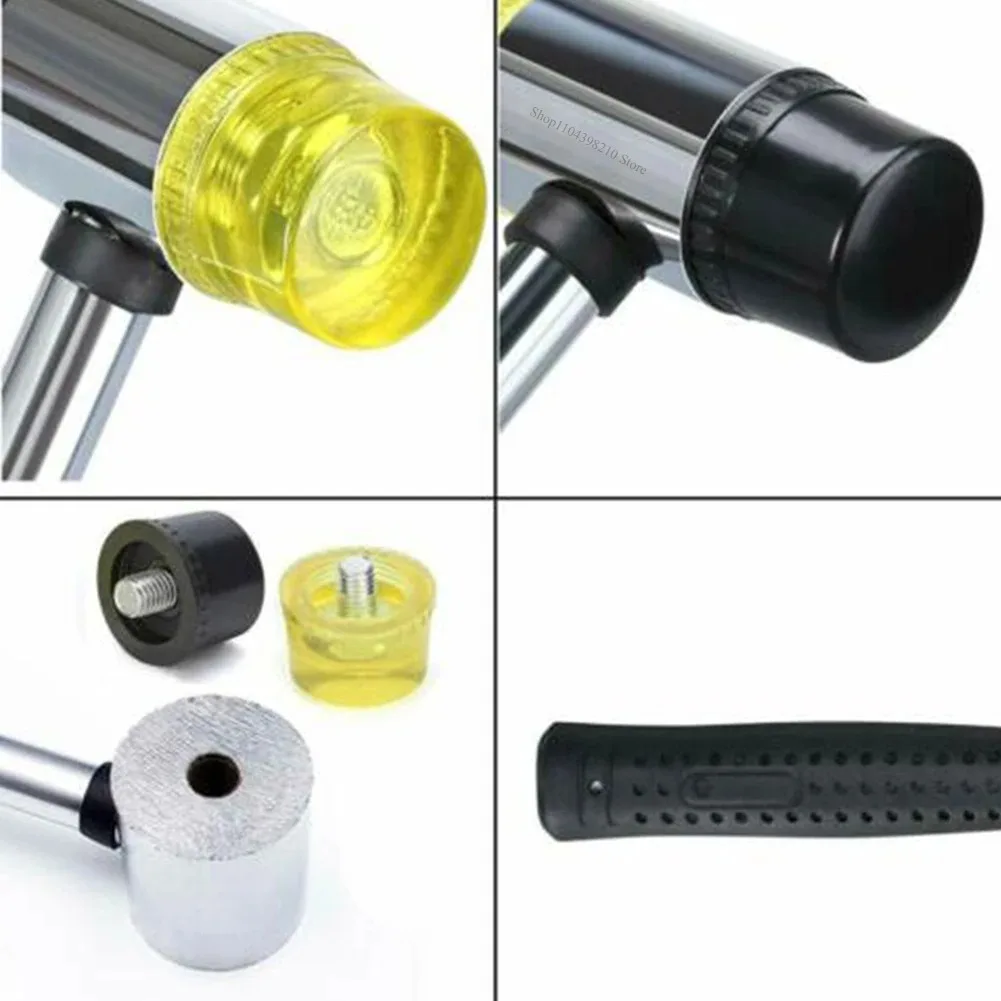 مطرقة مطاطية برأس مزدوج، مطرقة تركيب مطاطية، مطرقة الضرب، بلاط الأرضيات، أدوات تحسين المنزل، مطرقة مطاطية