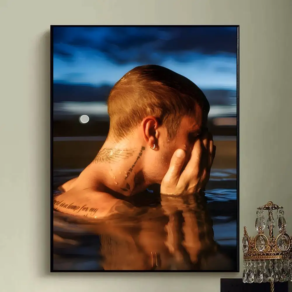 SWAG J-Justin-S-B-Bieber-S المشارك يطبع جدار صورة فنية اللوحة هدية غرفة المعيشة مطعم بار كبير ديسمبر ملصق #4