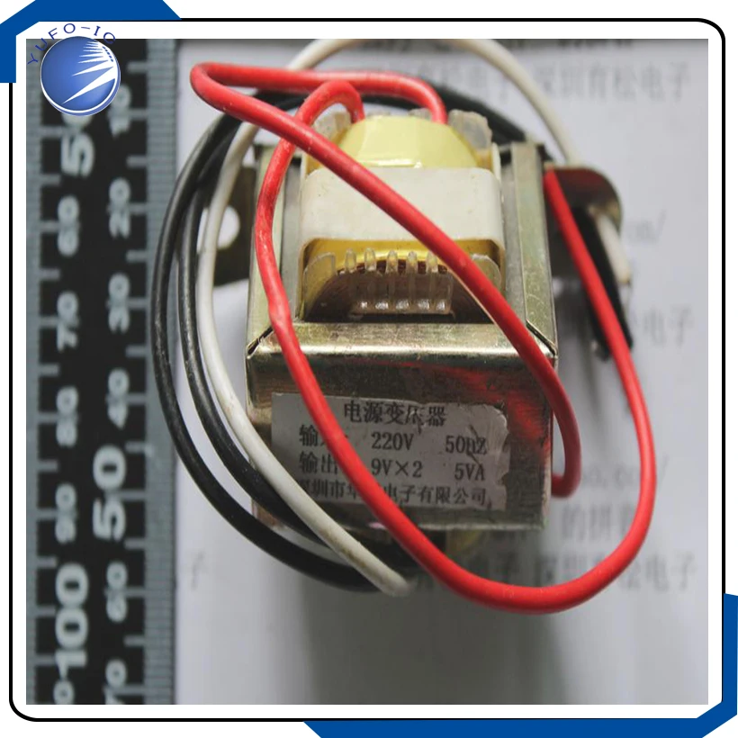 1 قطعة 5 واط مزدوج 5W2 * 9 فولت 9 فولت مدخلات المحول: 50 هرتز/220 فولت الإخراج: وحدة مزدوجة 9 فولت