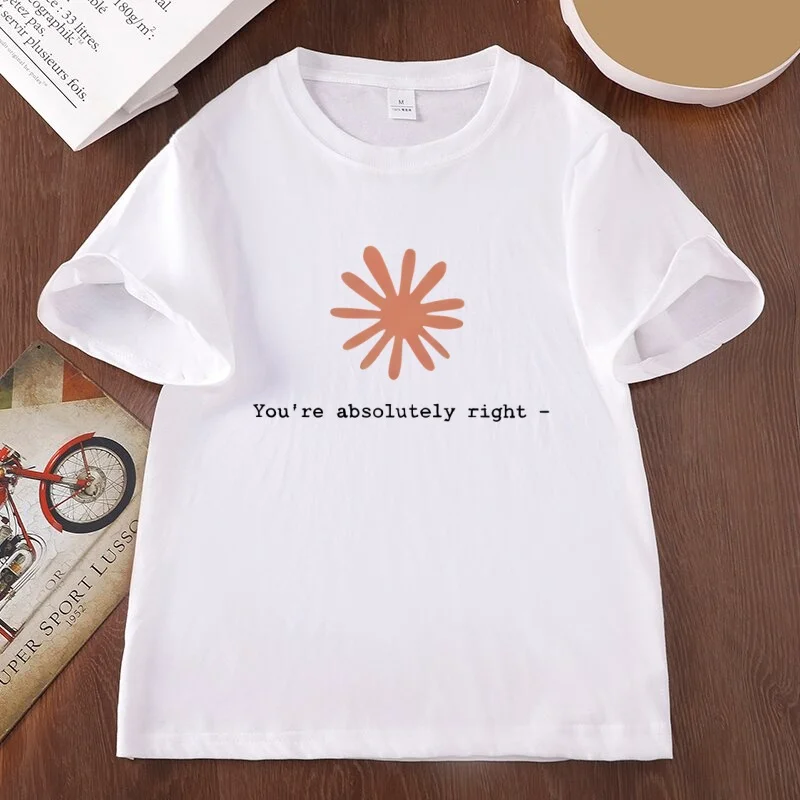 Claude AI Sycophancy T-Shirt Men Women You're Absolutely Right T Shirt Humor Cotton Short Sleeve Tee Unisex Fashion Clothing