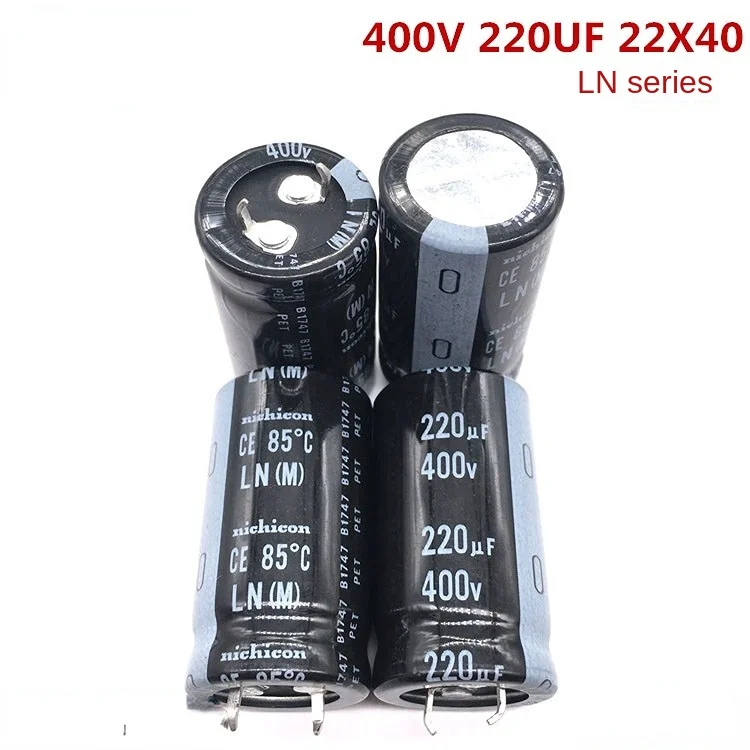 (1PCS) 400V220UF 22X40 nichicon electrolytic capacitor 220UF 400V 22 * 40 LN series