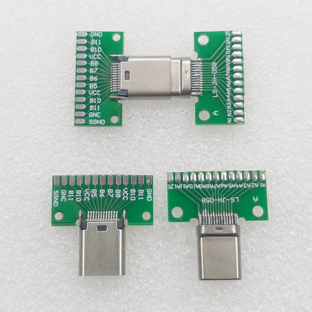 Connettore USB 3.1 tipo-c maschio femmina tipo C Test scheda PCB scheda universale con presa scheda Test porta USB3.1